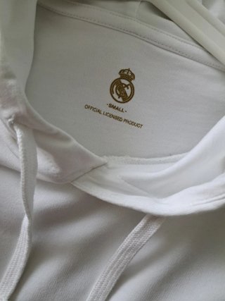 Sudadera Real Madrid Blanca y Dorada