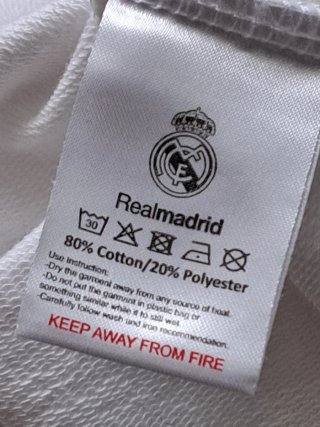Sudadera Real Madrid Blanca y Dorada
