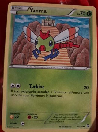 Carta Pokémon Yanma Base PV 70