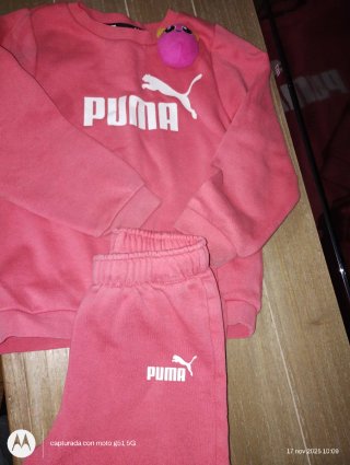 Conjunto Puma rosa niña talla 3/4 años 104 cm