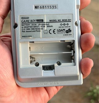 Nintendo Game Boy Pocket Plata
