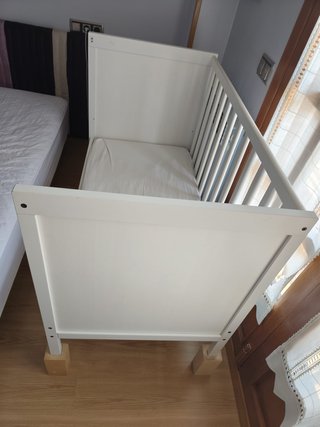 Cuna Colecho de Ikea en Madera Blanca 2 Alturas