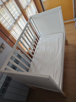 Cuna Colecho de Ikea en Madera Blanca 2 Alturas