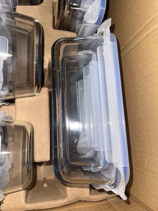 Set 10 Tapers Herméticos Cristal Nuevos