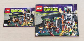 LEGO Turtles 79103 Turtle Lair Attack completo