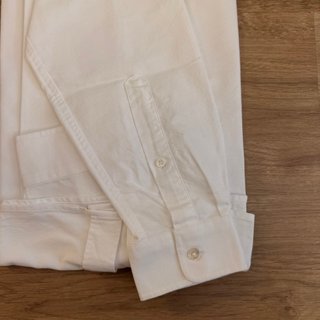 Camisa Lacoste Oxford Blanca Regular Fit Talla 38