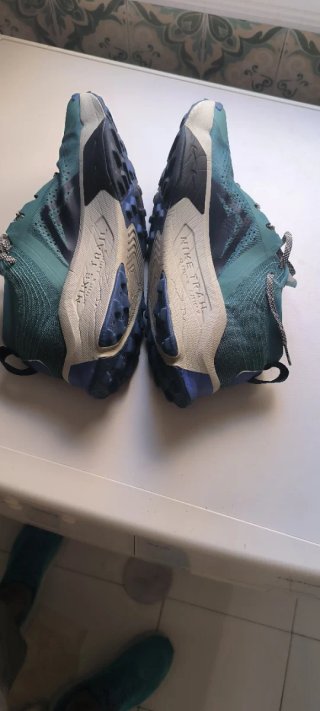 Zapatilla Nike Teal y Blanca