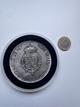 Medalla de Plata 999 Juan de Borbón.  100 g 1988.