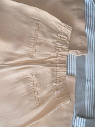 Pantalón ancho naranja/rosa Zara