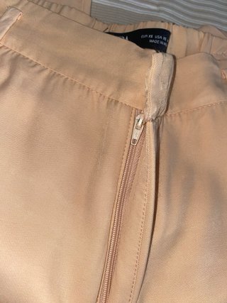 Pantalón ancho naranja/rosa Zara