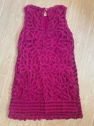 Vestido Sfera Encaje Rosa Talla M