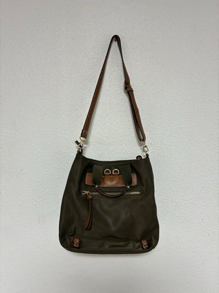 Bolso Parfois Marrón y Verde Oliva