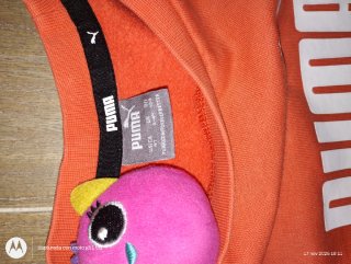 Conjunto Chándal Puma Negro y Naranja