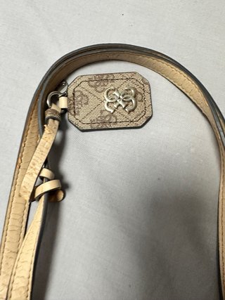 Bolso shopper Guess marrón y rosa