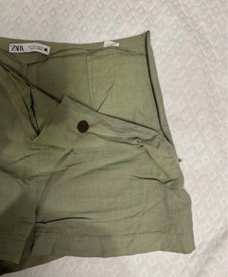 Falda pantalón Zara verde