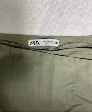 Falda pantalón Zara verde