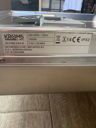 Lavavajillas Kromsline 60cm
