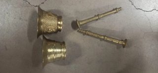 Juego de morteros de bronce