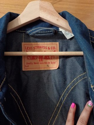 Chaqueta vaquera azul hombre