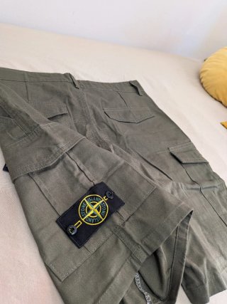 Stone Island Cargo Shorts Talla M Verde Oliva