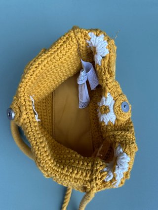 Bolso Ganchillo Flores Zara