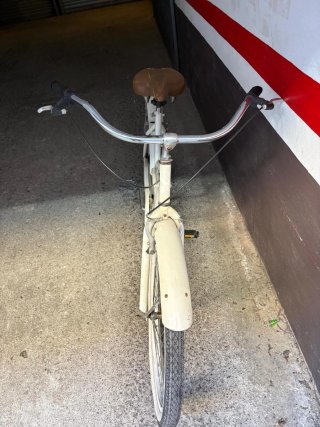 Bicicleta blanca estilo paseo