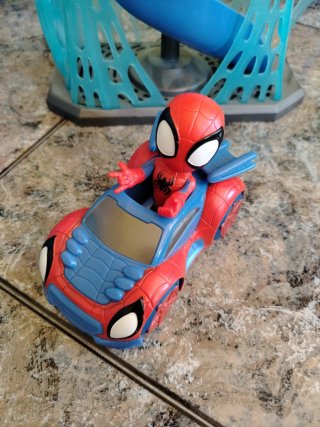 Lote Juguetes Spiderman Coche y Pista