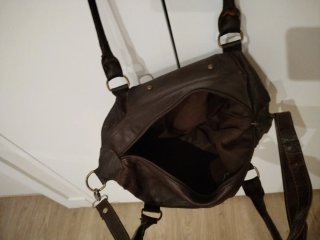 Bolso de cuero mujer marrón