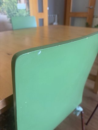 6 Sillas Comedor Verdes y Marrones