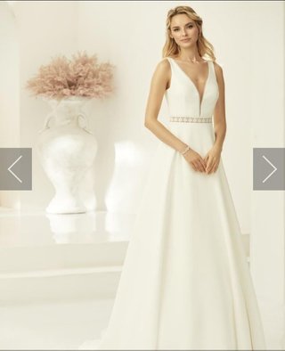 Vestido de Novia Bianco Talla 42 Blanco Roto