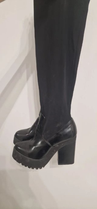 Stivali alti donna n.38 tacco blocco