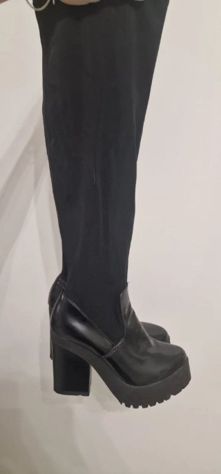 Stivali alti donna n.38 tacco blocco