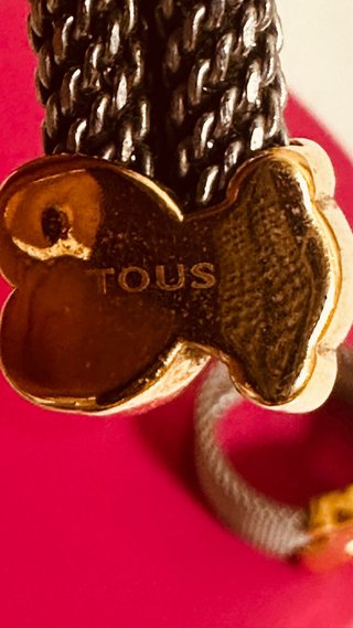 Esclava y Anillo Tous Oro 18k Osito Rojo