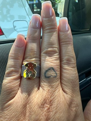 Esclava y Anillo Tous Oro 18k Osito Rojo