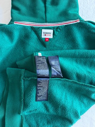 Casaco com capuz Tommy Hilfiger verde