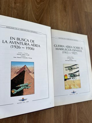 Lote 2 Libros de la Aeronáutica Española