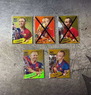Lote Cartas Andres Iniesta Panini Tributo 2026