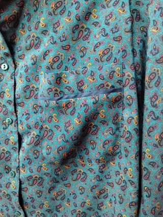 Camisa estampada estilo Paisley mujer Zara-Talla M