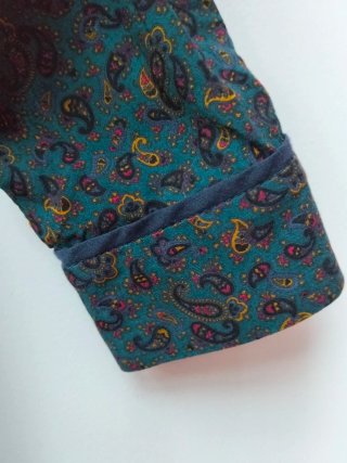 Camisa estampada estilo Paisley mujer Zara-Talla M