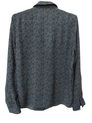 Camisa estampada estilo Paisley mujer Zara-Talla M