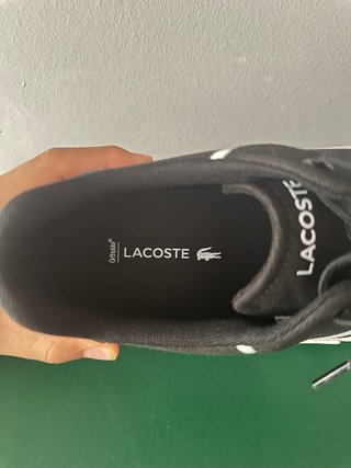 Zapatillas Lacoste Negras y Blancas