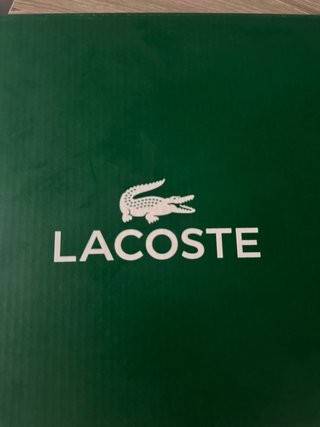 Zapatillas Lacoste Negras y Blancas
