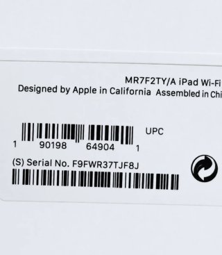 iPad Apple 6a generazione Argento
