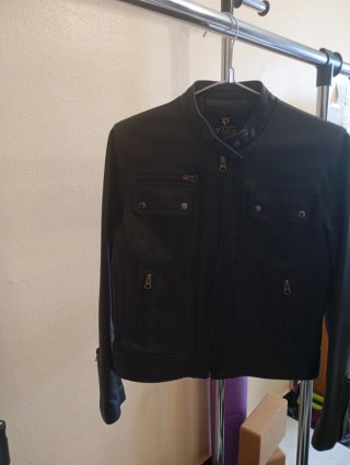 Chaqueta de cuero Mejia Negra