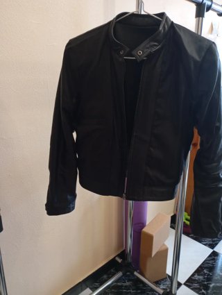 Chaqueta de cuero Mejia Negra