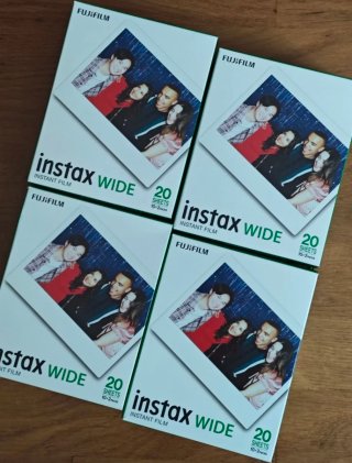 4 Cajas carretes Fujifilm Instax Wide