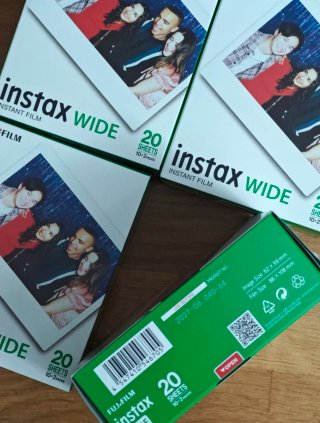 4 Cajas carretes Fujifilm Instax Wide