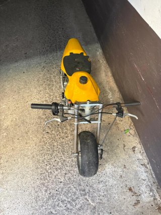 Mini Moto Infantil Amarilla