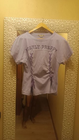 Camiseta Holly Preppy Lila Talla XS .Talla grande