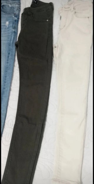 Lote 3 Pantalones Estrechos Chica Talla 32